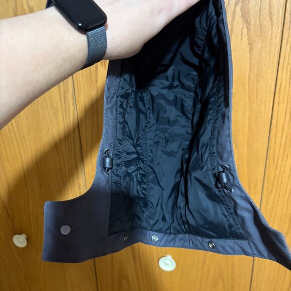 Carhartt grey canvas replacement hood snap on - Picture 4 of 4